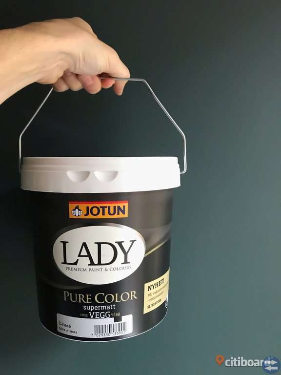Oöppnad mattgrön färg från Colorama