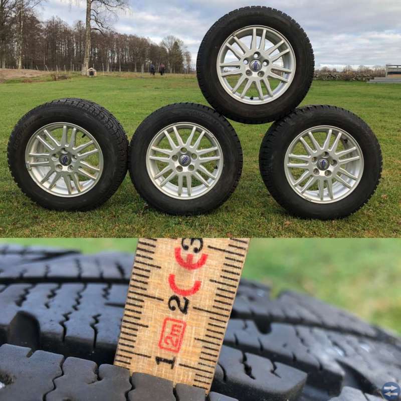 Vinterdäck på Volvo originalfälgar