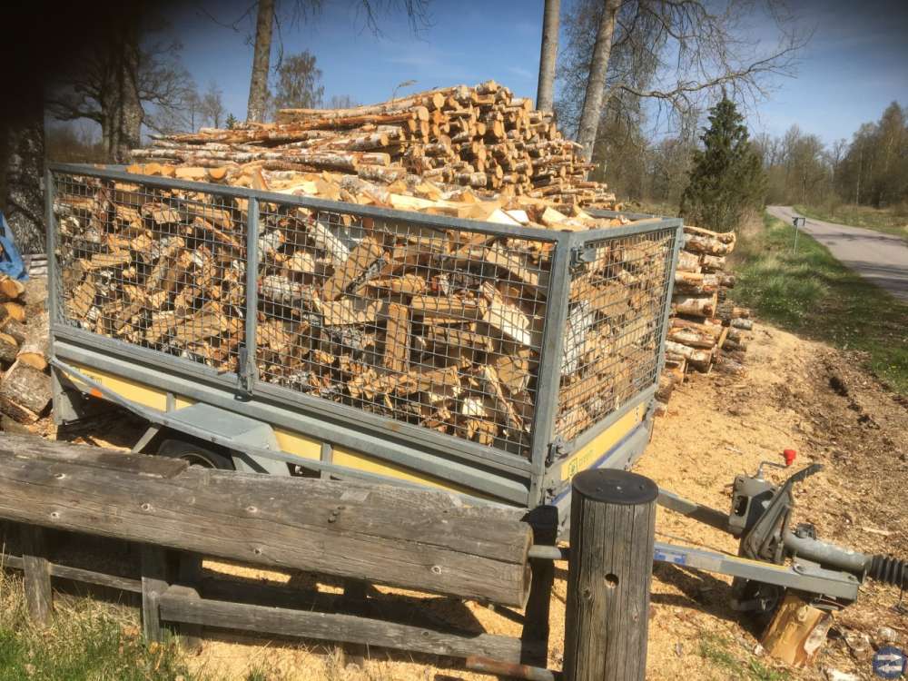 Välkluven Björkved 4 kubikmeter