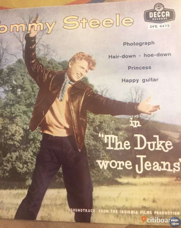 EP Vinyl Tommy Steele the Duke wore jeans