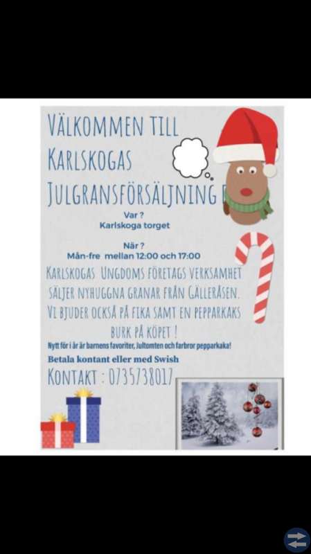 Karlskogas julgransförsäljning