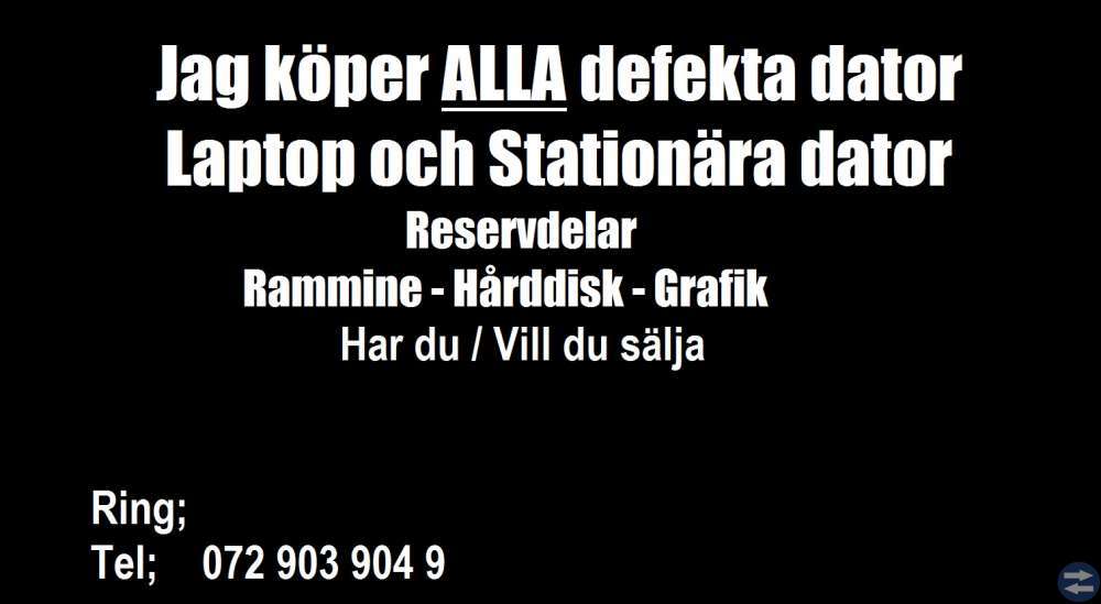 Köper ALLA Defekta dator