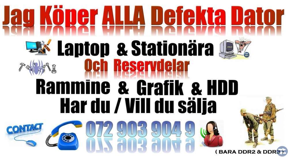 Jag Köper ALLA Defekta Dator DDR2 - DDR3