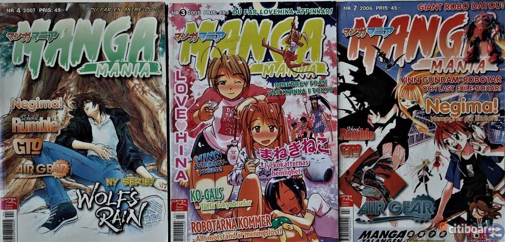 Manga Mania. Köp 3 för 99 kr + frakt.