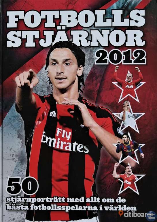 BOK Fotbollsstjärnor 2012. 44 kr.
