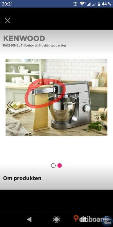 Söker Kenwood pasta maskin