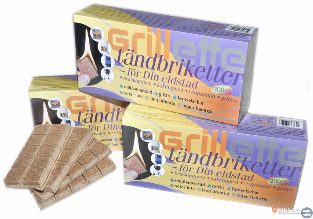 Grillette Tändbriketter | elda.nu