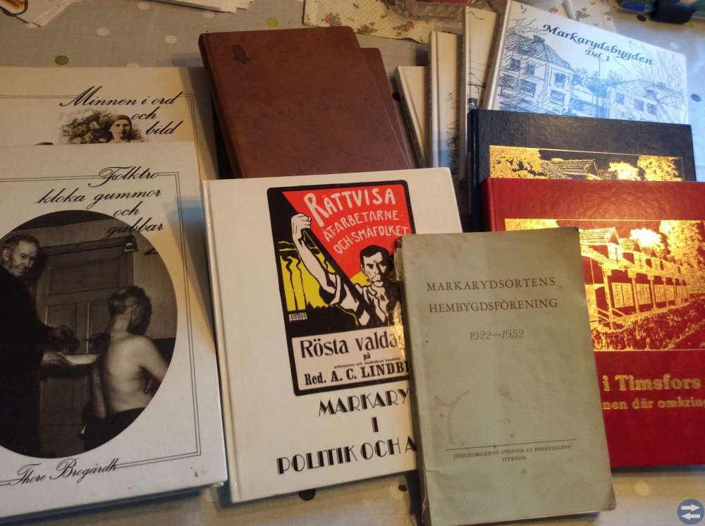 Hembygdsböcker : Thore Brogård, Markarydsboken mm