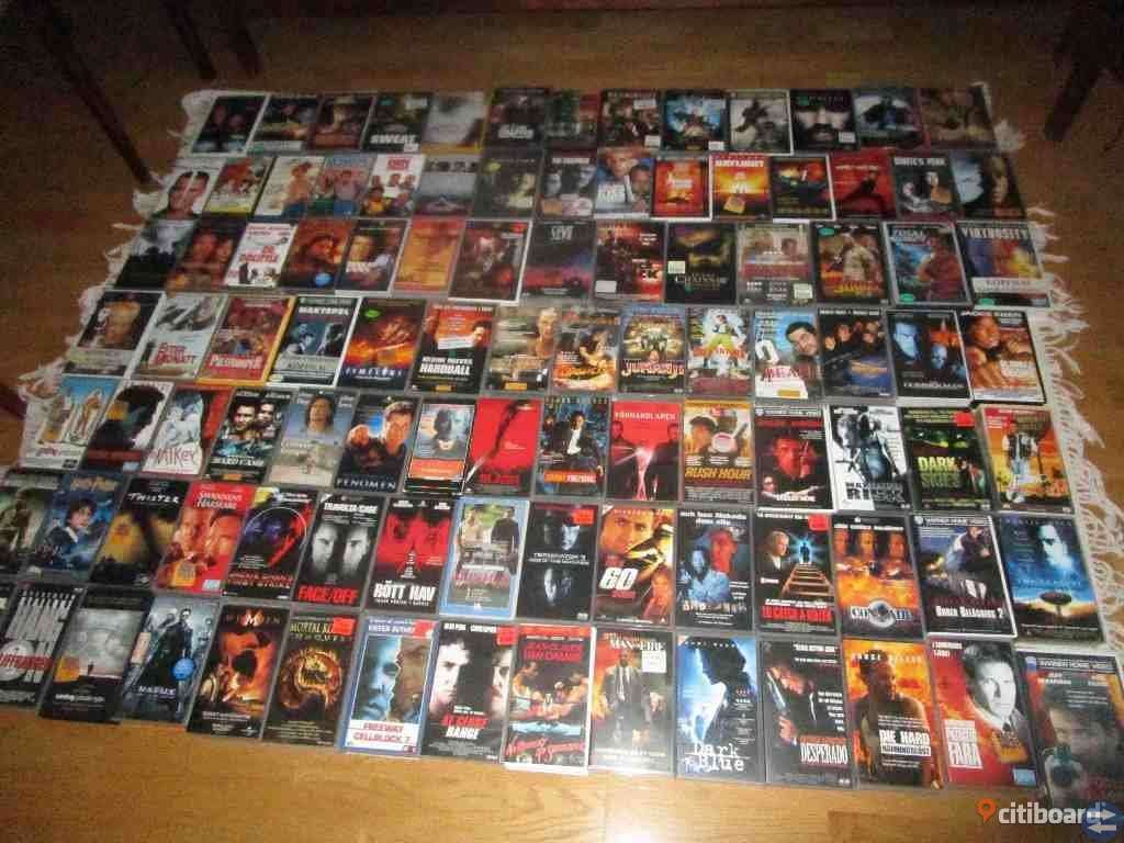 Stor samling med videofilmer