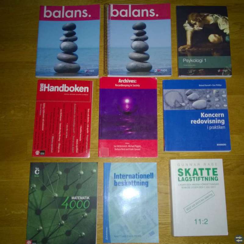Studentlitteratur i mycket fint skick