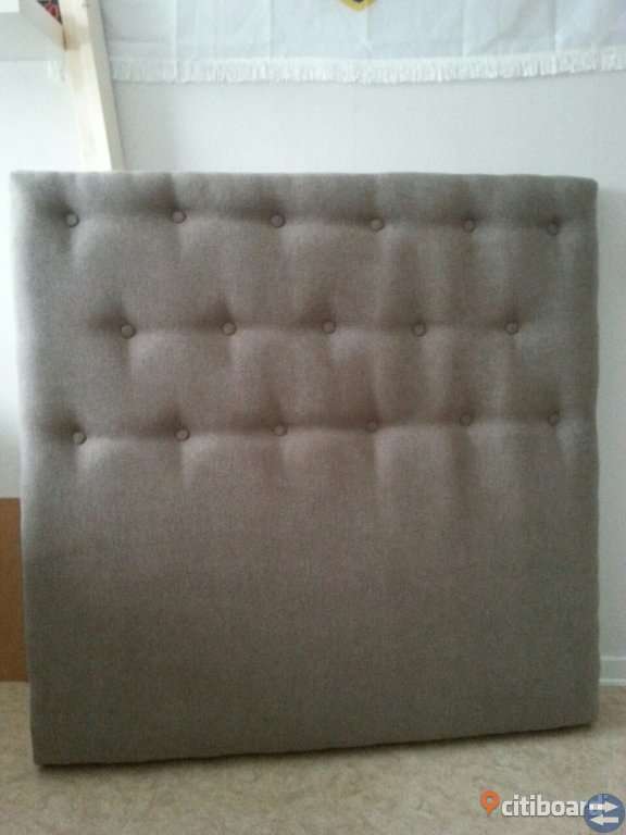 Säng Gavel 120 ×120 cm Grå