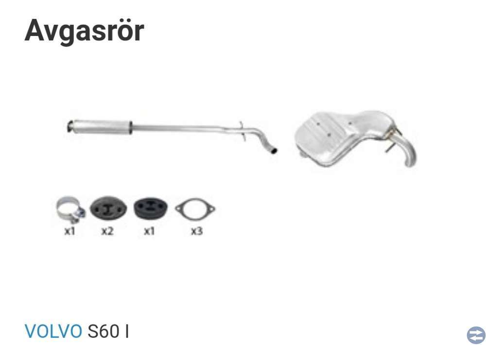 Avgasrör Volvo s60
