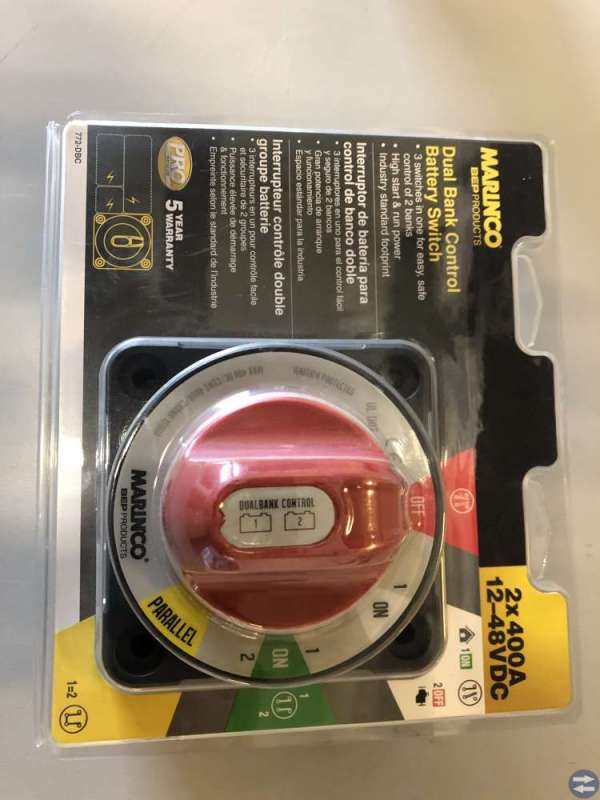 Huvudströmbrytare för dubbla batterier