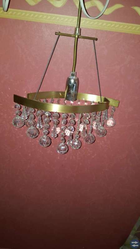 Fönsterlampa. Kristall.