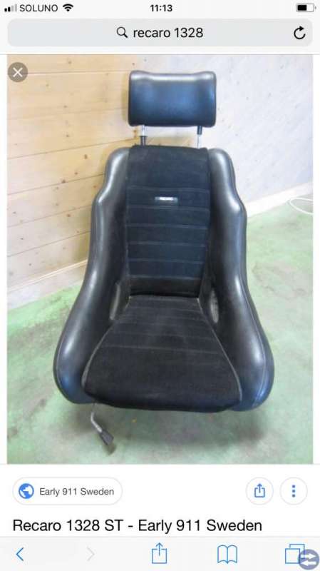 KÖPES gammal rally stol Recaro