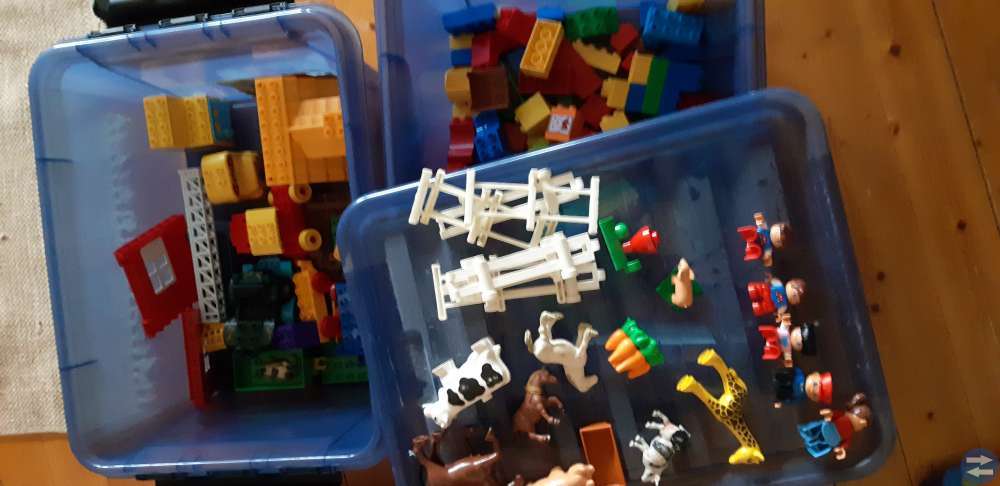 Duplo Lego, klossar, djur, figurer mm