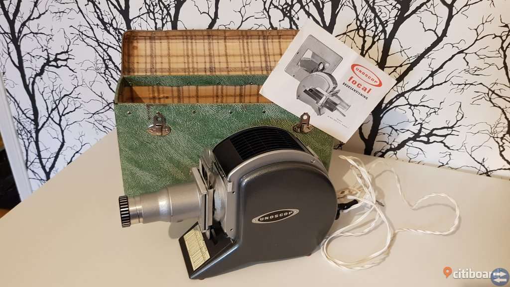 Diaprojektor Unoscop Focal från 1960, fungerar!