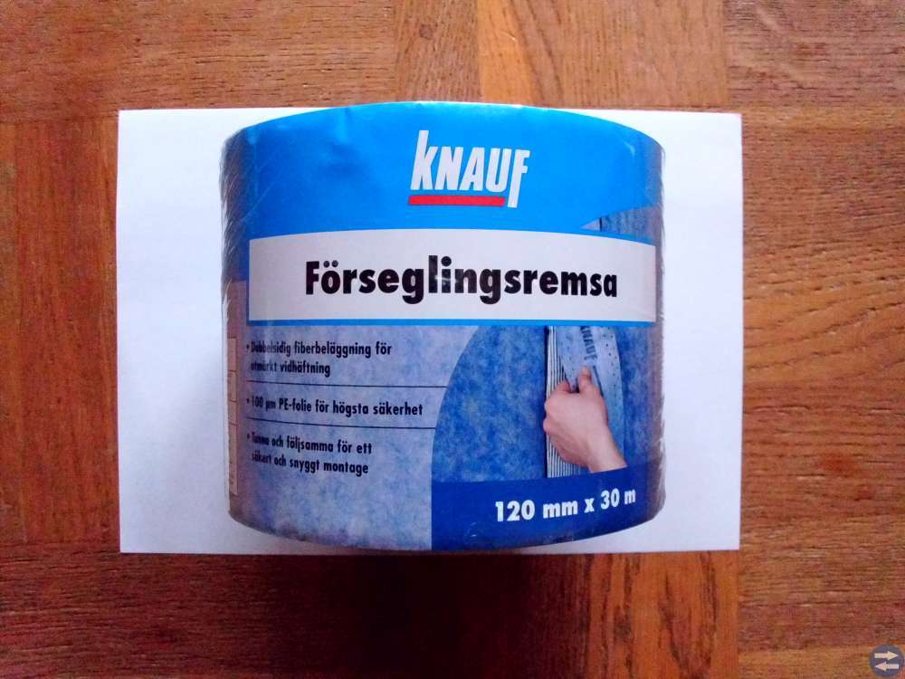 Knauf förseglingsremsa för tätskikt våtrum