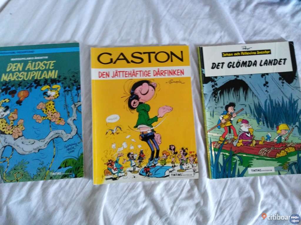 3 böcker från Tintins äventyrsklubb 1991.