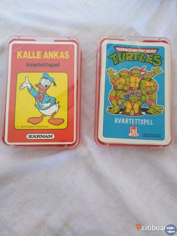 Kalle anka och turtles kvartettspel
