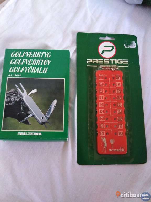 Golfverktyg och slagräknare