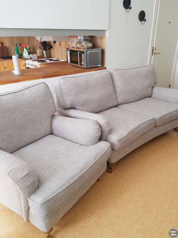 Soffa och fåtölj