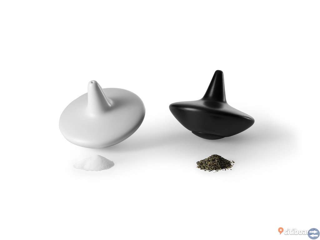 Design House Stockholm Toupie Salt- & Pepparkar Svart/Vit