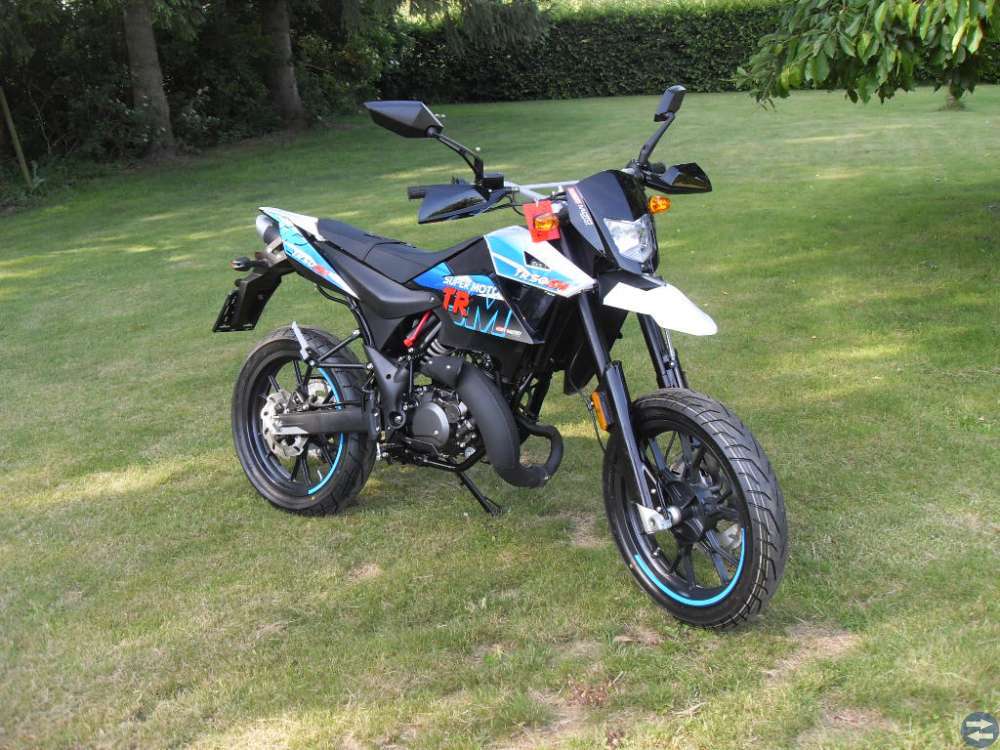 KSR super motard tr 50cc blå/vit/svart