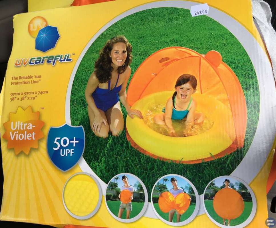 Babypool med uvskydd