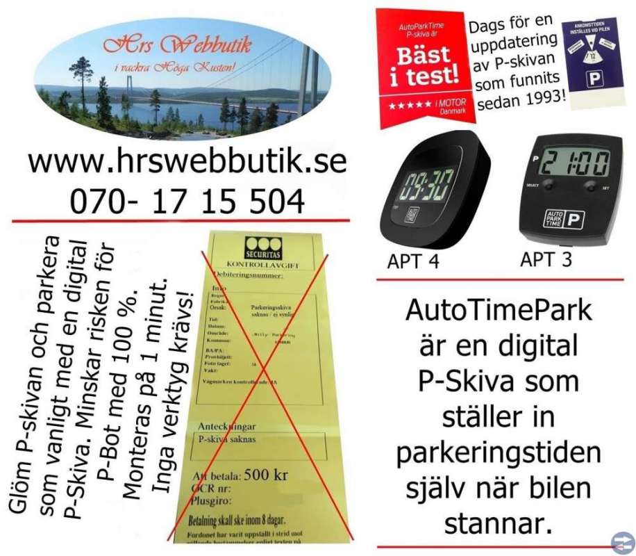 Helautomatisk P-Skiva, AutoParkTime 3 (APT 3)