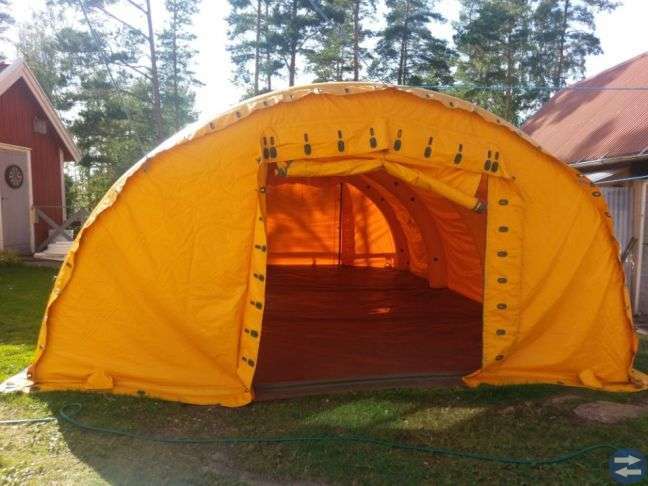 Partytält 5x8m, med diselgen 4,5 kw på släp...