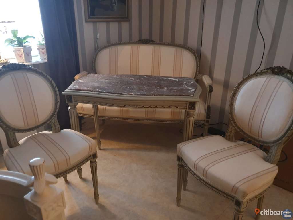 Gustaviansk salonggrupp/stilmöbel