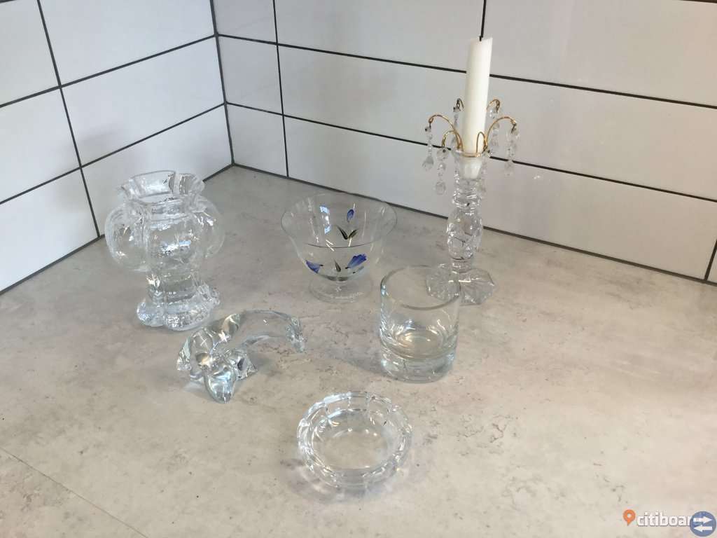 Vas Skålar ljusstake mm