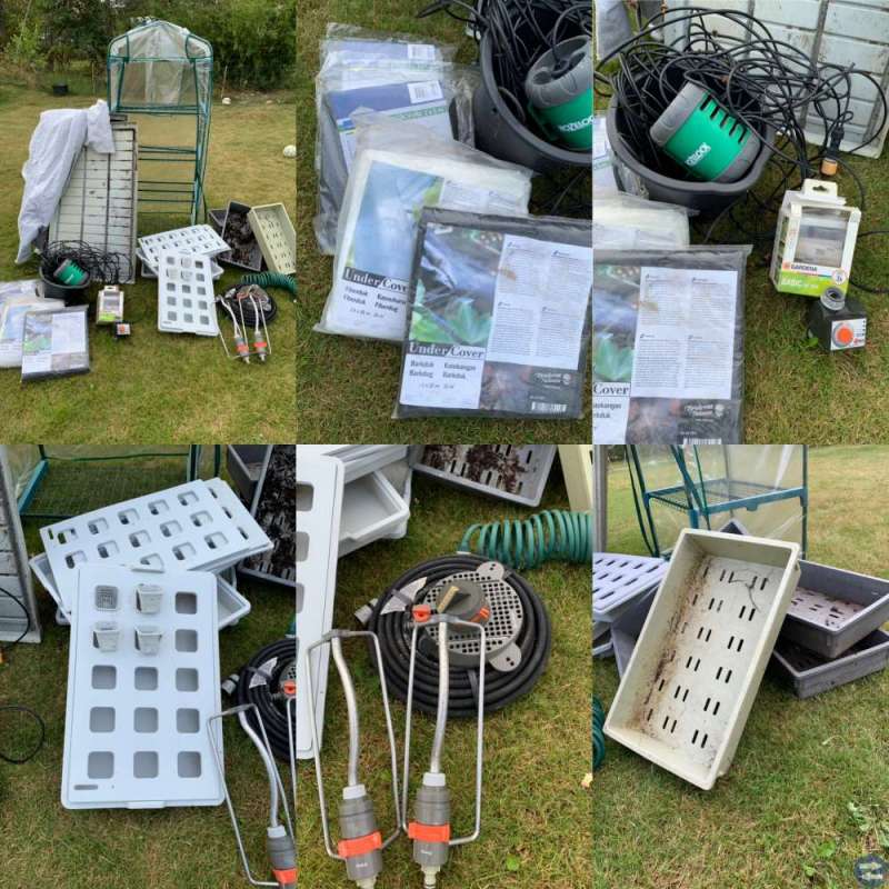 Flyttloppis trädgård- aquaponic bevattning odling