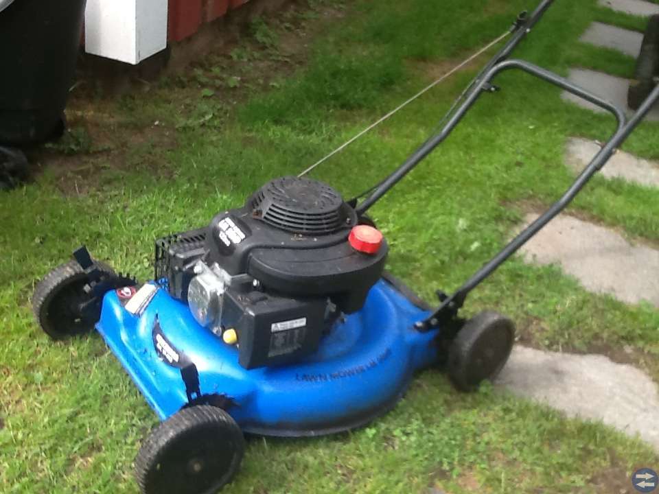 Gräsklippare högtryckstvätt
