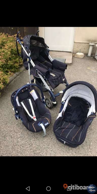 Barnvagn med tillbehör