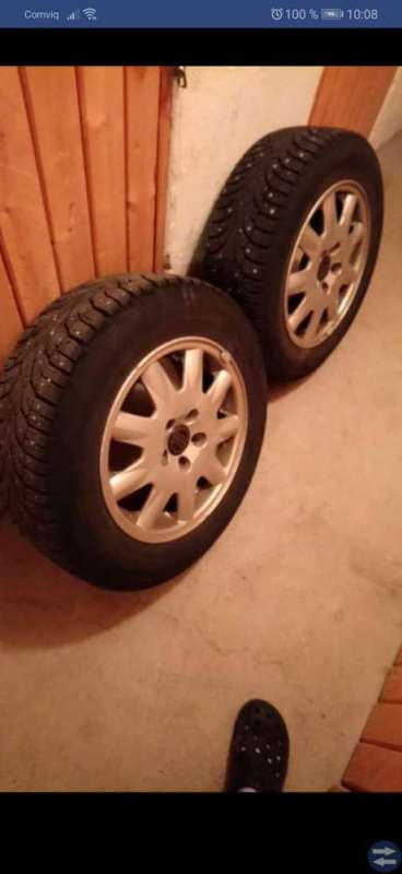 Vinterdäck med alufälgar