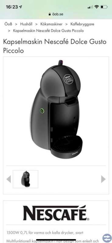 Kaffemaskin Dolce Gusto
