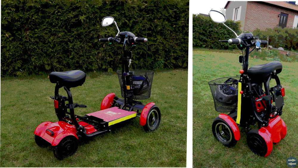 Liten transportabel scooter