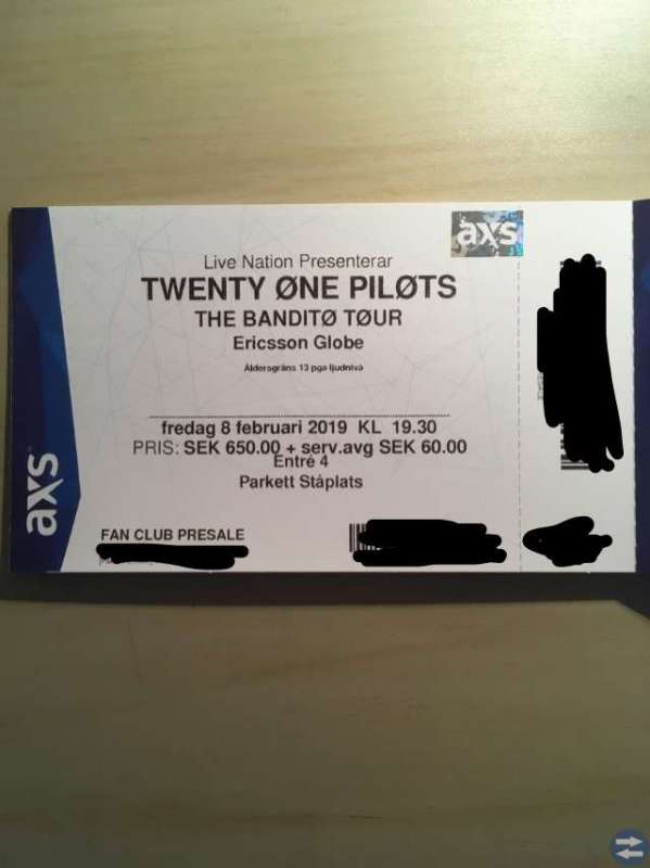 Twenty One Pilots biljett