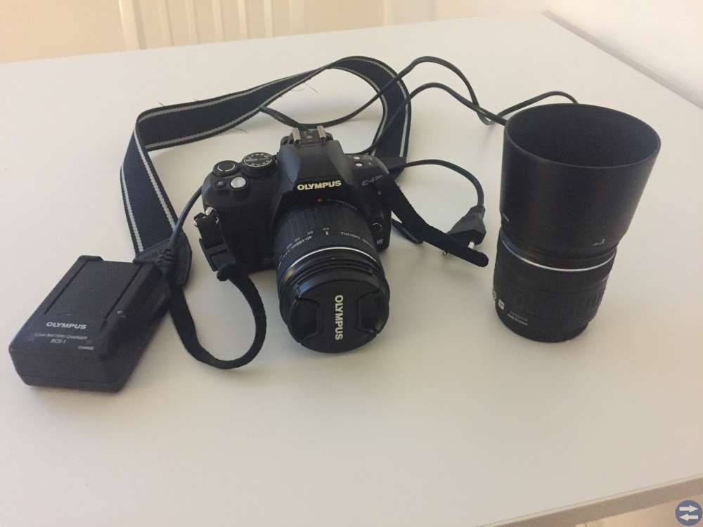 Olympus e-420 + 2 objektiv + 4GB SD kort
