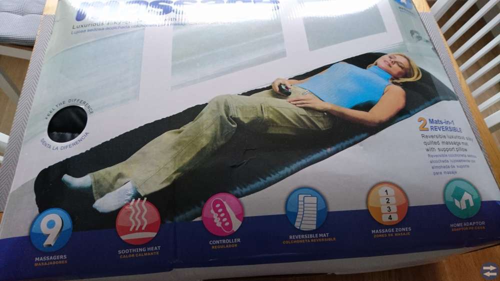 Massagemadrass med fjärrkontroll