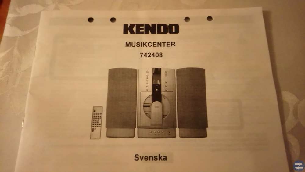 CD spelare med högtalare