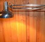 50-tals skrivbordslampa i mässing