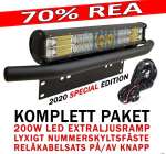 Komplett paket med LED extraljusramper BORTSLUMPAS