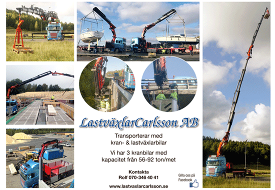 Kranbilstransporter i Uddevalla | LastväxlarCarlsson AB